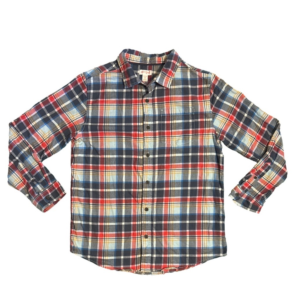 Cat & Jack Red and Blue Plaid Shirt